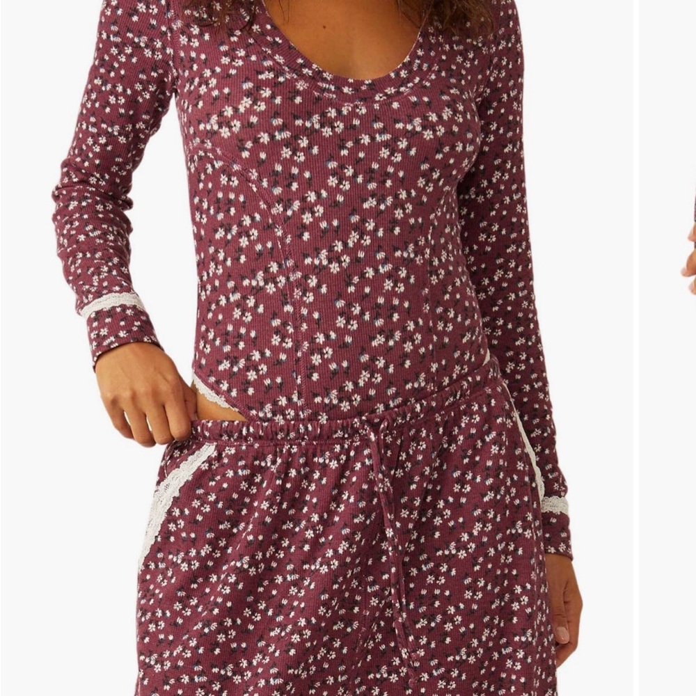 Floral Burgundy Bodysuit